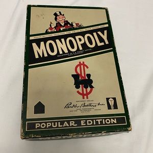 Vintage Monopoly Game Pieces no game board